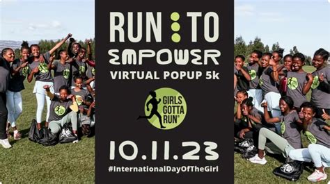 Join Girls Gotta Run for International Day of the Girl 2023 - Svexa