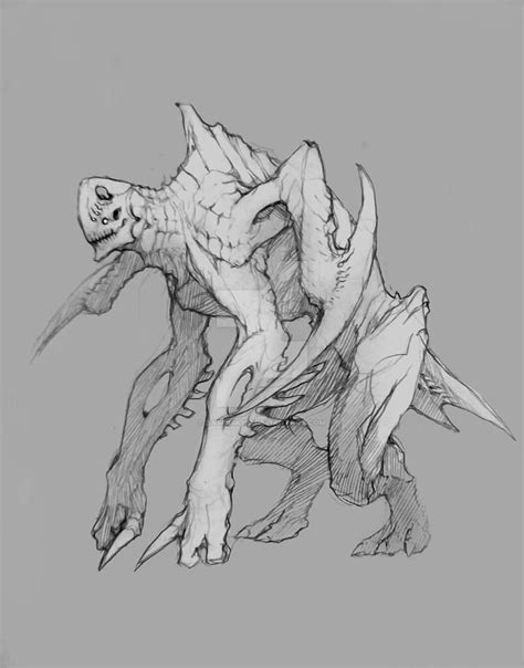 Kaiju by Basilisk193 on DeviantArt | Creature artwork, Monster sketch, Concept art characters