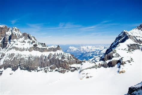 Aerial view of Swiss Alps stock image. Image of europe - 79564649