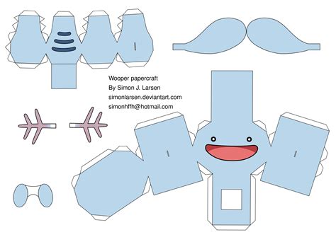 Printable Pokemon Papercraft Templates