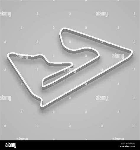 Sakhir Circuit for motorsport and autosport. Bahrain Grand prix race track Stock Vector Image ...