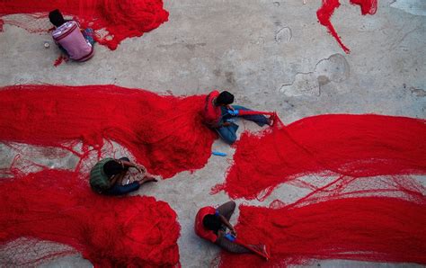 Free Images : flower, red, fisherman, color, art, netting, nets, males, fishing net, working man ...