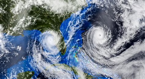 Hurricane approaching the US coast .Elements of this image are ...