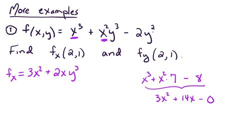 14.3 Partial derivative examples - YouTube