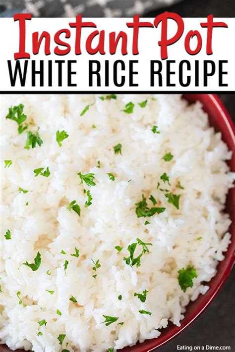 Instant pot white rice - White Rice instant pot recipe ready in minutes!