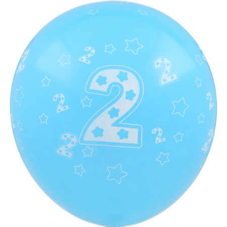 2nd Birthday Balloons 6 Pack - Blue | BIG W