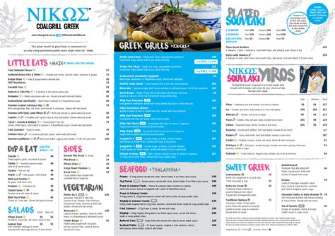 Suncoast Nikos Menu 2021 - Three Greek Brothers 199 3 Skewers, 1 beef ...