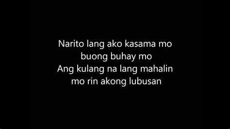 kung ako nalang sana - khalil ramos (lyrics) - YouTube