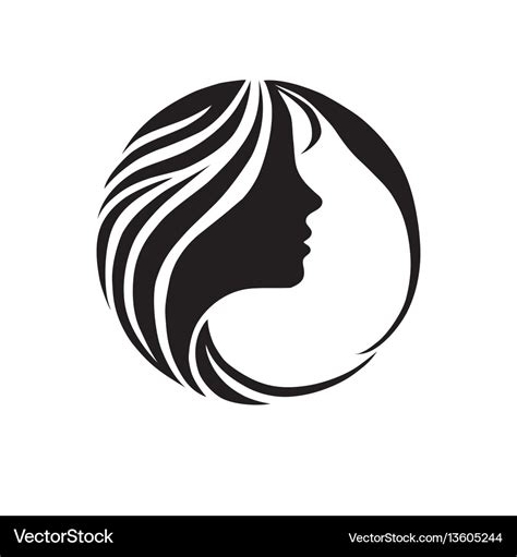 Beautiful girl face fashion icon Royalty Free Vector Image