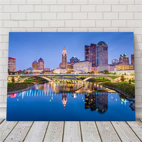 Columbus Skyline – Legendary Wall Art