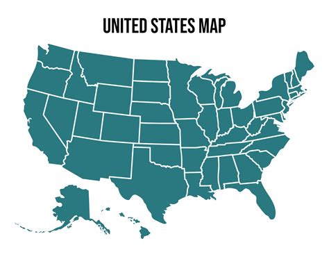 All 50 States Map - 10 Free PDF Printables | Printablee