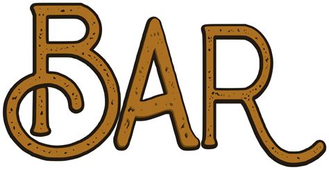 Vintage font bar drink wall decal - TenStickers