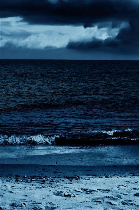 ~Blue Darkness~ by Zoeys Sectvi / 500px | Sky aesthetic, Blue aesthetic dark, Dark beach