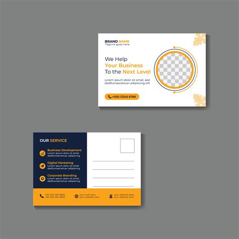 Corporate postcard design template. Corporate Business Postcard ...