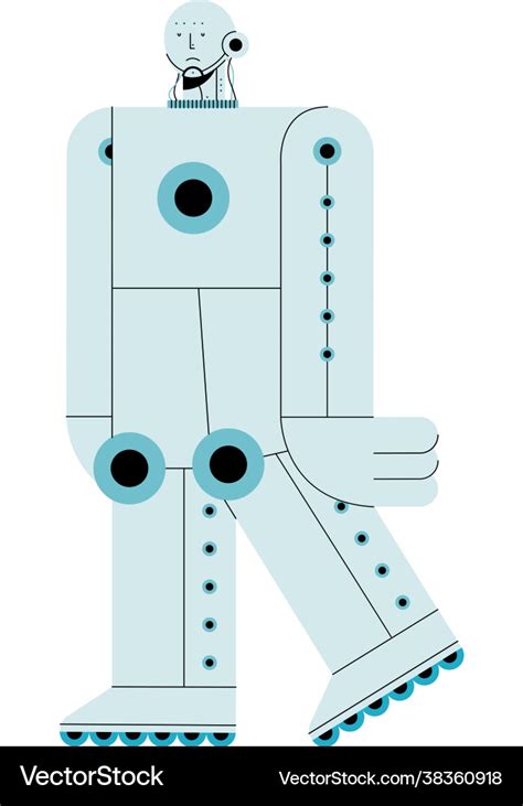 Artificial intelligence robot Royalty Free Vector Image