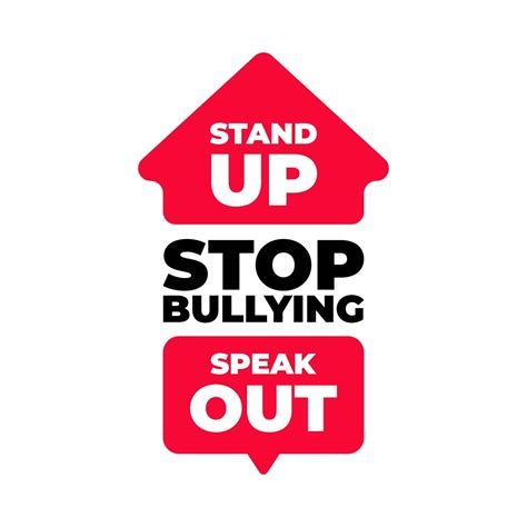 Stand up Speak Out Stop Bullying quotes. 2240261 Vector Art at Vecteezy