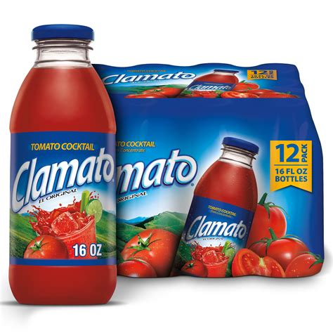 Clamato Original Tomato Cocktail, 16 fl oz glass bottle - Walmart.com - Walmart.com
