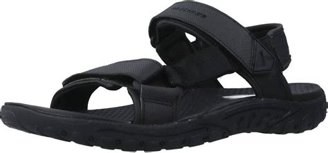 Skechers Men's 204114-BBK_44 Outdoor Sandals, Black, 10 UK: Amazon.co ...