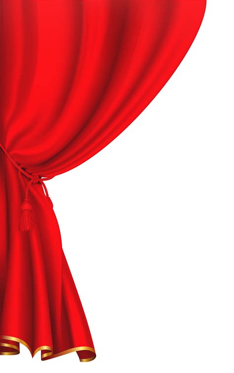 Red Curtain Clipart Image | Gallery Yopriceville - High-Quality Images and Transparent PNG Free ...