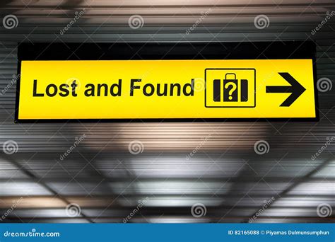 Lost And Found Sign At The Airport Stock Photography | CartoonDealer ...