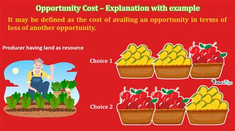 Opportunity Cost - Explanation with Example – Tutor's Tips