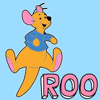 How to Draw Roo from Winnie The Pooh with Easy Step by Step Drawing Tutorial - How to Draw Step ...