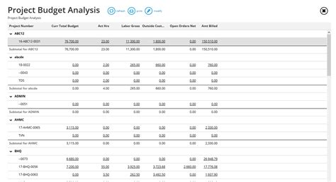 Project budget analysis [report] – Workamajig