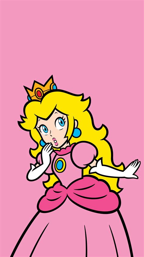 Princess Peach, Video games, Super Mario, Nintendo, Minimalism, Simple background Wallpapers HD ...