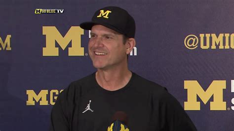 Jim Harbaugh Wisconsin Week Press Conference - YouTube