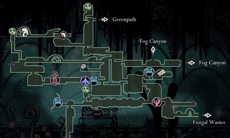 Hollow Knight Map Of Fungal Wastes