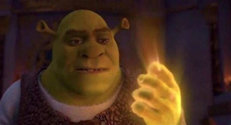 Shrek Glowing hand Blank Template - Imgflip