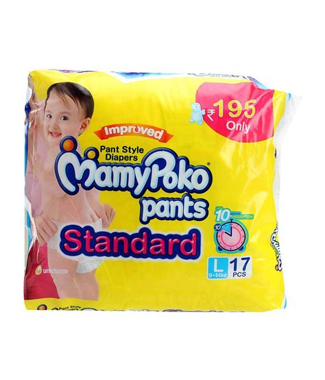 Mamy Poko Pants Large Standard Diaper - 17 Piece (9 - 14 Kg): Buy Mamy Poko Pants Large Standard ...