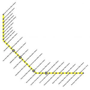 Delhi Metro Yellow Line Map, Stations, Nearby Attractions