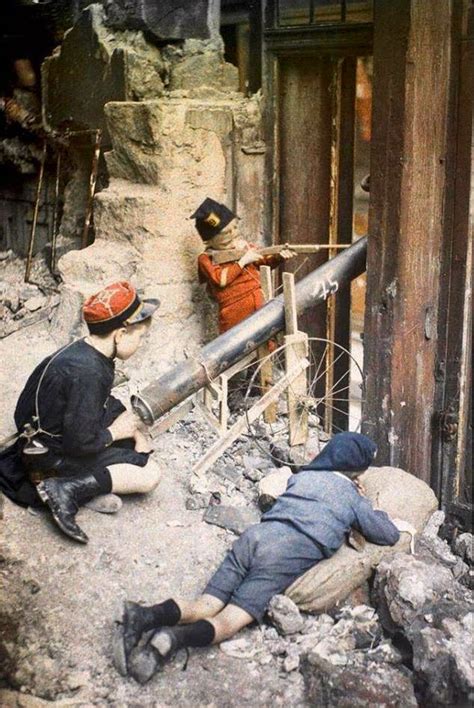 Kids at War: Rare Color Photographs of Children Playing War Games on ...