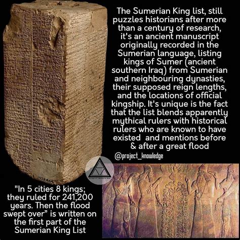 402 Likes, 6 Comments - ᴀɴᴛᴇᴅɪʟᴜᴠɪᴀɴ (@project.knowledge) on Instagram: “The Sumerian King list ...