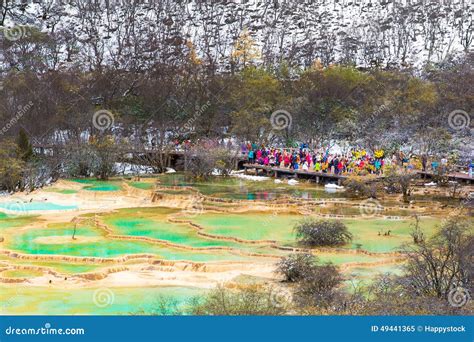 Huanglong Scenic and Historic Interest Area Stock Image - Image of landmark, asia: 49441365