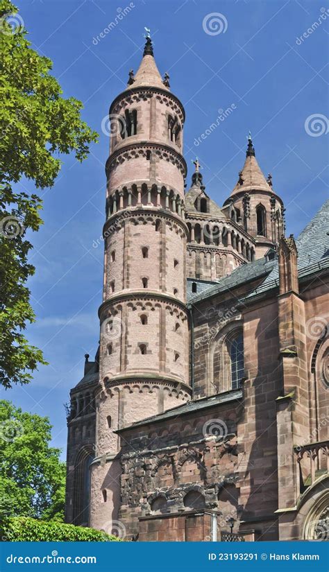 Worms Cathedral stock image. Image of style, cathedral - 23193291