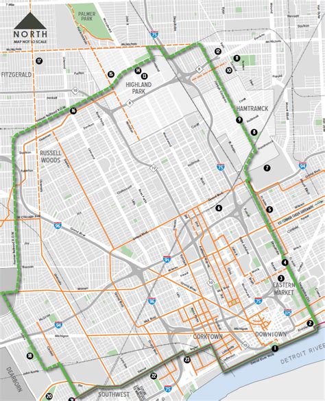 Joe Louis Greenway Map – Detroit Greenways Coalition