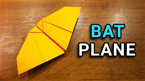 How To Make a Paper Plane That Flies Like a Bat | Origami Bat Airplane - YouTube