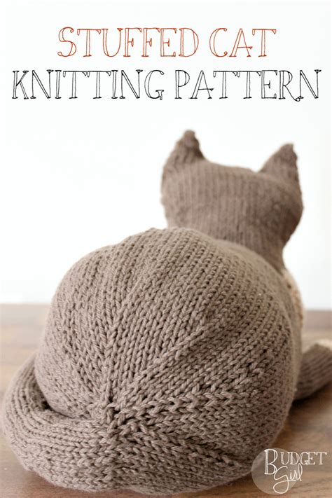 Stuffed Cat Knitting Pattern - Tastefully Eclectic