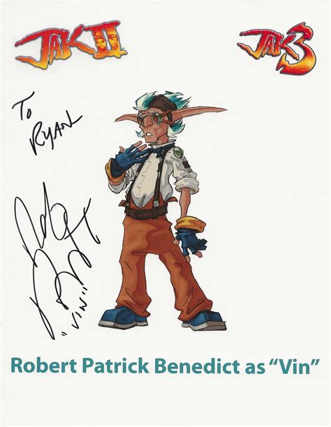 Vin Jak and Daxter | Signed by voice actor Rob Benedict. TTM ...