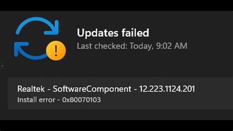 Fix Realtek Software Component Driver Install Error 0x80070103 On Windows 11