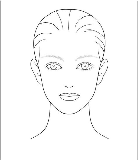 Free Outline Of Face Template, Download Free Outline Of Face Template ...