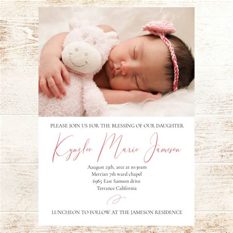 Baby Blessing Invitation Instant Download: LDS Baby Blessing ...