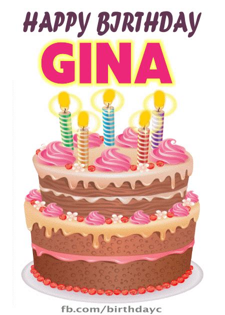 Happy Birthday GINA gif images | Birthday Greeting | birthday.kim