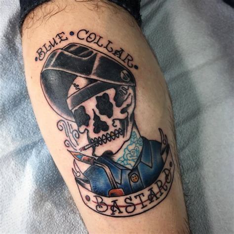 Chris Conlon-Tattoo — Blue Collar Bastard done today on the bastard...