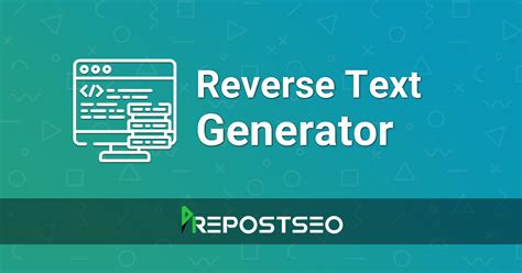 Backwards Text - Reverse Text & Reverse Words Generator