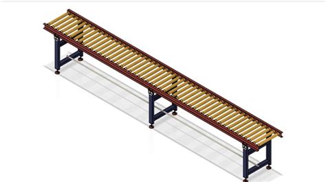 Gravity Roller Conveyor - download free 3D model by dwinanto - Cad Crowd