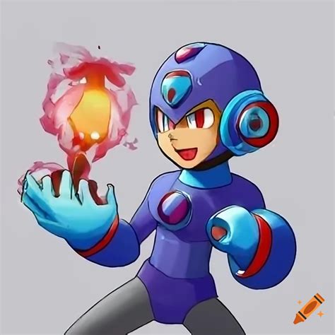 Megaman and pokemon crossover artwork on Craiyon