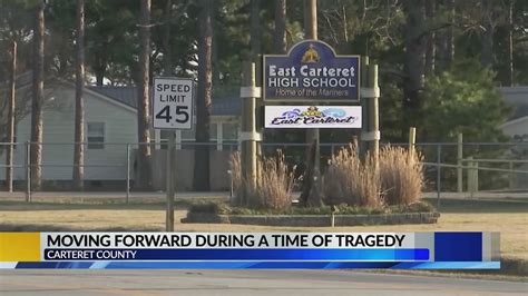 East Carteret High School begins process of moving forward after tragedy - YouTube